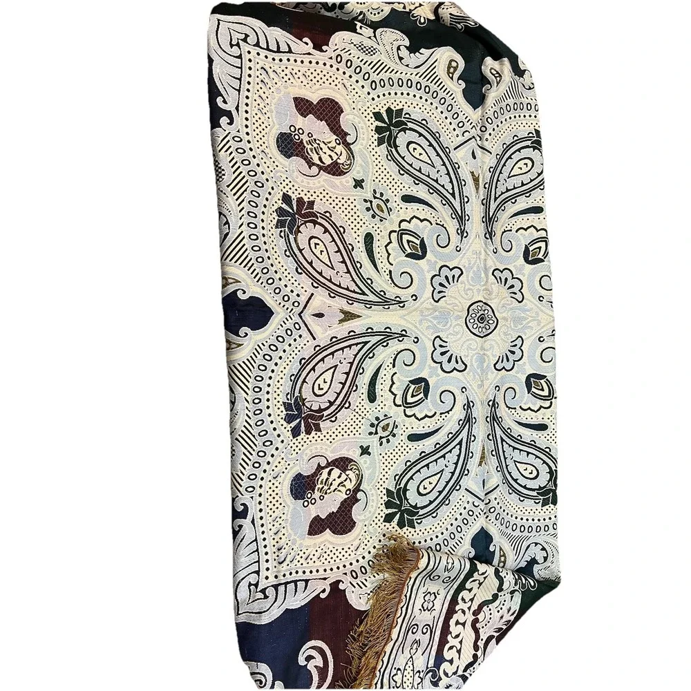 Vintage Spanish Woven Wall Hanging Tapestry Sevilla Spain Indo Persian 48x50 In